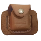 Genuine Leather Pouch & Zippo Combo