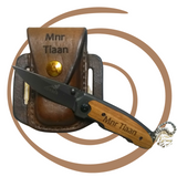 Leather Knife Pouch with Gerber Knife