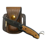 Leather Knife Pouch with Gerber Knife