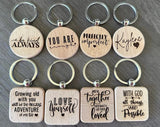 Laser Cut Wooden Keyrings