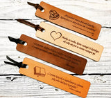 Genuine Leather Bookmark