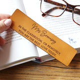 Genuine Leather Bookmark