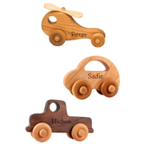 Wooden toy cars