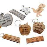 Laser Cut Wooden Keyrings