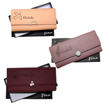 Fino Faux Leather Flap Over Snap Purse