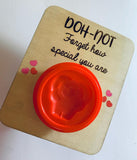 Play Doh Wooden Valentine's Card