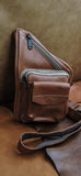 Genuine leather crossbody bag