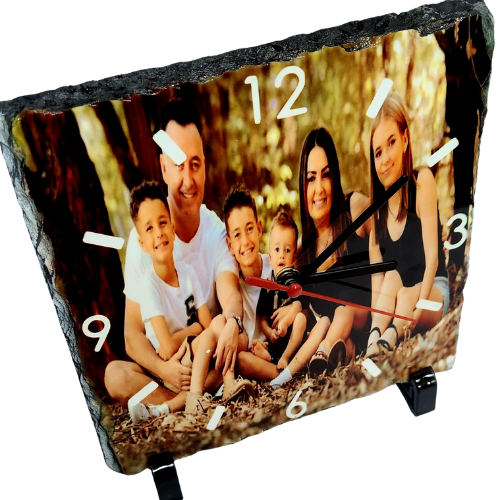 Slate Stone Photo Clock Display Stand – Houterasies