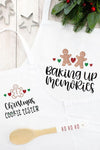 Material Christmas Aprons