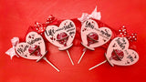 Valentine's Lollipop with Wooden Holder