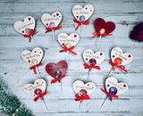 Valentine's Lollipop with Wooden Holder