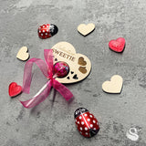 Valentine's Lollipop with Wooden Holder