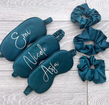 Personalised Satin Sleep Set (Eye Mask & Scrunchie)