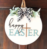 Wooden Easter Wreath