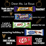 A3 Teacher Appreciation Chocolate Laminated Board