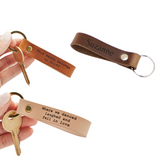 Genuine Leather Loop Keyring