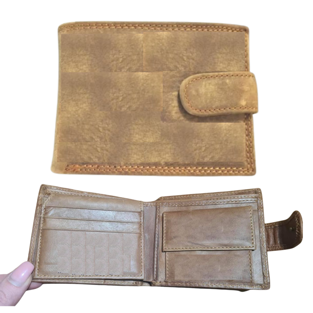 Genuine Leather Wallet with Clip - Tan – Houterasies